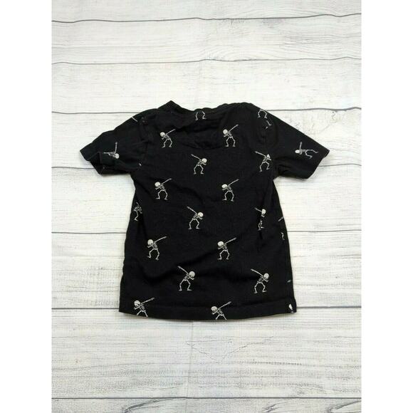 2T Denim & Flower Dancing Skeletons Tee - Picture 3 of 5